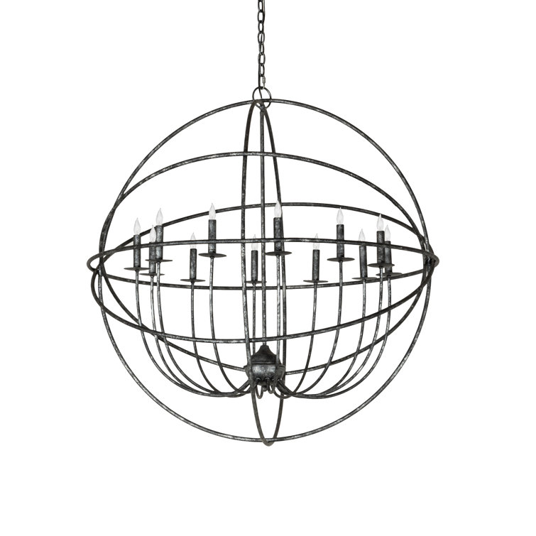 Meyda Tiffany 12 Light Dimmable Globe Chandelier Wayfair